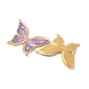 304 Stainless Steel Enamel Pendants STAS-V015-61A-G-2