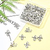 60Pcs 4 Styles Tibetan Style Zinc Alloy Pendants TIBEP-FS0001-35-7