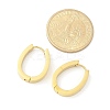 304 Stainless Steel Oval Hoop Earrings for Women EJEW-C096-66G-3