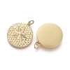 Ion Plating(IP) 304 Stainless Steel Pendants STAS-F256-002G-3