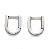 Tarnish Resistant 304 Stainless Steel Huggie Hoop Earrings STAS-J033-12B-P-1