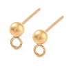 202 Stainless Steel Stud Earring Findings STAS-I324-01G-5mm-1