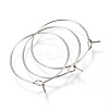 316L Surgical Stainless Steel Hoop Earring Findings STAS-G130-03P-2