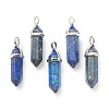 Natural Lapis Lazuli Pointed Pendants X-G-M378-01P-A07-1