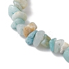 Natural Flower Amazonite Chip Beaded Stretch Bracelets BJEW-JB10689-03-4