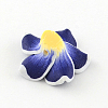 Handmade Polymer Clay 3D Flower Plumeria Beads CLAY-Q192-30mm-03-2