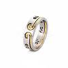 Non-Tarnish Men's 201 Stainless Steel Infinity Finger Rings RJEW-N029-084-3