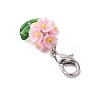 Resin & Glass Beaded Pendant Decorations HJEW-MZ00169-05-4