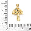 Brass Micro Pave Cubic Zirconia Pendants KK-A241-05G-3