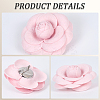 4Pcs Cloth Art Camelia Brooch Pins JEWB-CN0001-03E-5