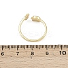 Brass Micro Pave Cubic Zirconia Open Cuff Rings for Women RJEW-K308-01A-G-3
