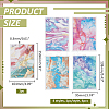 5Pcs 5 Styles Ceramics Clay Water Transfer Paper DIY-ME0001-99B-2