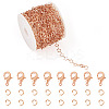 DIY Brass Star & Oval Link Chains Necklaces & Bracelets Making Kits DIY-TA0011-17-1