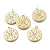 Brass Micro Pave Clear Cubic Zirconia Pendants X-ZIRC-I048-06G-1