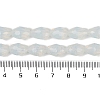 Electroplate Imitation Jade Glass Beads Strands LS-EGLA-N013-J8mm-D02-4
