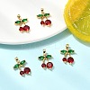 SHEGRACE Brass Cubic Zirconia Charms XGRQ3P909-625G-4