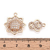 Brass Micro Pave Cubic Zirconia Pendants KK-T072-48G-3