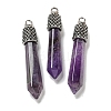Natural Amethyst Pointed Big Pendants G-F766-02AS-06-1