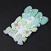 5 Pair 5 Style Bowknot & Flower Polyester Alligator Hair Clips PHAR-C012-01B-3