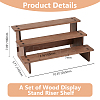 3-Tier Wooden Jewelry Organizer Display Risers ODIS-WH0058-19B-2