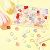 110Pcs 11 Colors Transparent Spray Paint Glass Beads GLAA-FS0002-15-7
