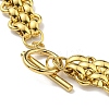 304 Stainless Steel Chain Necklaces NJEW-P298-01B-G-3