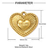 304 Stainless Steel Pendants STAS-OY009-86G-2