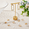 36Pcs 2 Style Brass with Crystal Rhinestone Clip-on Earring Findings KK-BBC0010-59-4