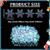 60G Resin Snowflake Sequins Cabochons MRMJ-ME0001-04-2