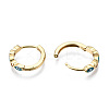 Brass Micro Pave Cubic Zirconia Huggie Hoop Earrings X-EJEW-T014-09G-02-NF-3