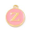 Golden Plated Alloy Enamel Charms ENAM-Q437-14Z-1