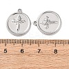 304 Stainless Steel Pendants STAS-P432-01F-P-3