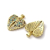 Brass Micro Pave Cubic Zirconia Pendants KK-F903-09G-2