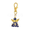 Angel Glass & Alloy Pendant Decorations HJEW-MZ00360-02-2