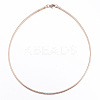 Casual Style 304 Stainless Steel Snake Chain Choker Necklaces LS-STAS-O037-05RG-1