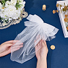 1Pc Bowknot Polyester Bridal Veils AJEW-CY0001-83-3