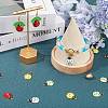 30Pcs 5 Colors Alloy Enamel Pendant Rhinestone Settings ENAM-SC0004-91-4