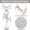 6Pcs Eyelash & Fairy Glitter Hotfix Rhinestone DIY-FH0003-48-2