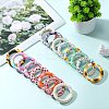 5Pcs Ring Food Grade Eco-Friendly Silicone Focal Beads JX894O-5