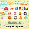 15Pcs 15 Styles Easter Theme Food Grade Eco-Friendly Silicone Beads SIL-CJ0002-71-8