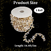 1 Roll Handmade Resin Teardrop Beaded Chains DIY-CN0003-52B-2