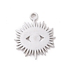 Tarnish Resistant 304 Stainless Steel Pendant Cabochon Settings STAS-G287-17P-2
