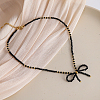 Feaceted Rondelle Glass Beaded Necklaces LK3957-9-1
