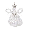 Transparent Acrylic Big Pendants PALLOY-MZ01193-01-1