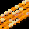 Imitate Austrian Crystal Bicone Frosted Glass Beads Strands EGLA-A039-T2mm-MB23-1