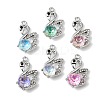 UV Plating Alloy Glass Pendants FIND-K032-29P-1