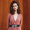 Polyester Elastic Chain Belt AJEW-WH0314-138-6