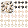 60Pcs 3 Colors Alloy Enamel Pandants FIND-LP0001-43-1