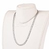 Non-Tarnish Men's 304 Stainless Steel Cuban Link Chain Necklaces X-NJEW-JN03170-01-4