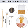 600Pcs 3 Styles Brass Eye Pin KK-SP0001-75G-2